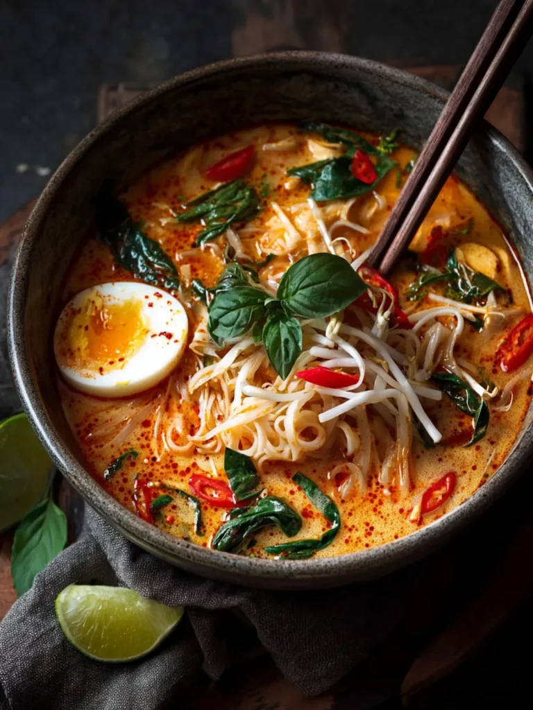 Thai Red Curry Noodle Soup First Image
