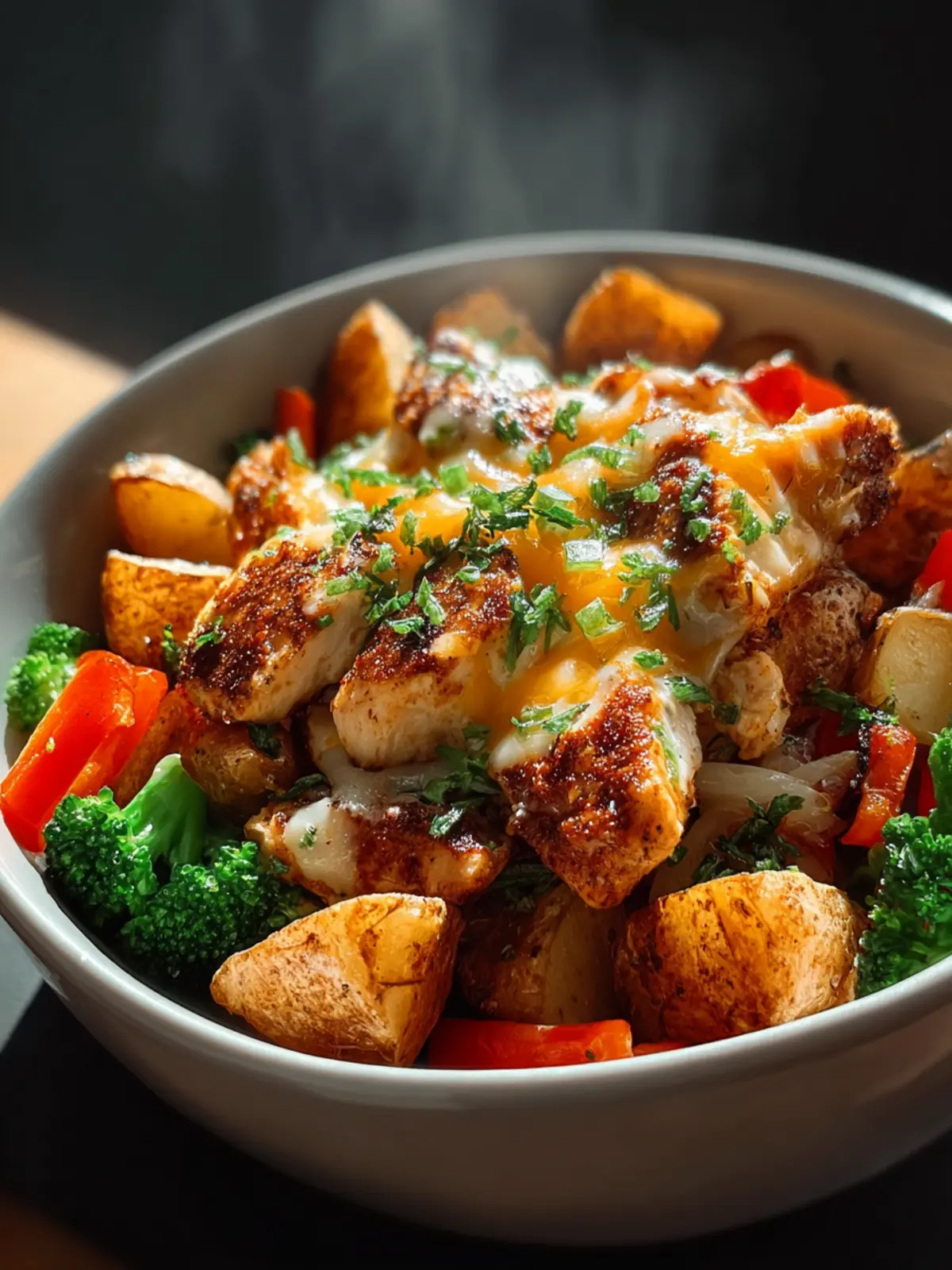 Crispy Potato and Chicken Bowl: A Flavorful Delight! First Image