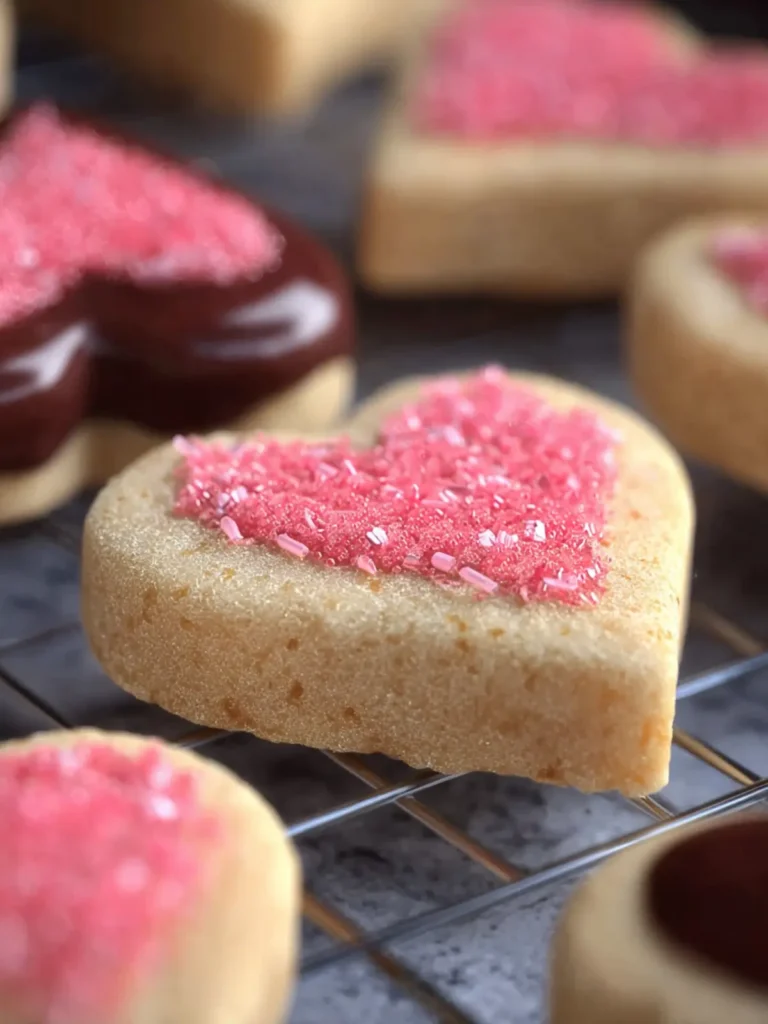 Irresistible Shortbread Heart Cookies – Melt-in-Your-Mouth Treats First Image
