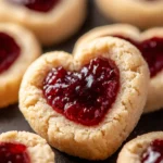 Irresistible Heart Jam Thumbprint Cookies Recipe First Image