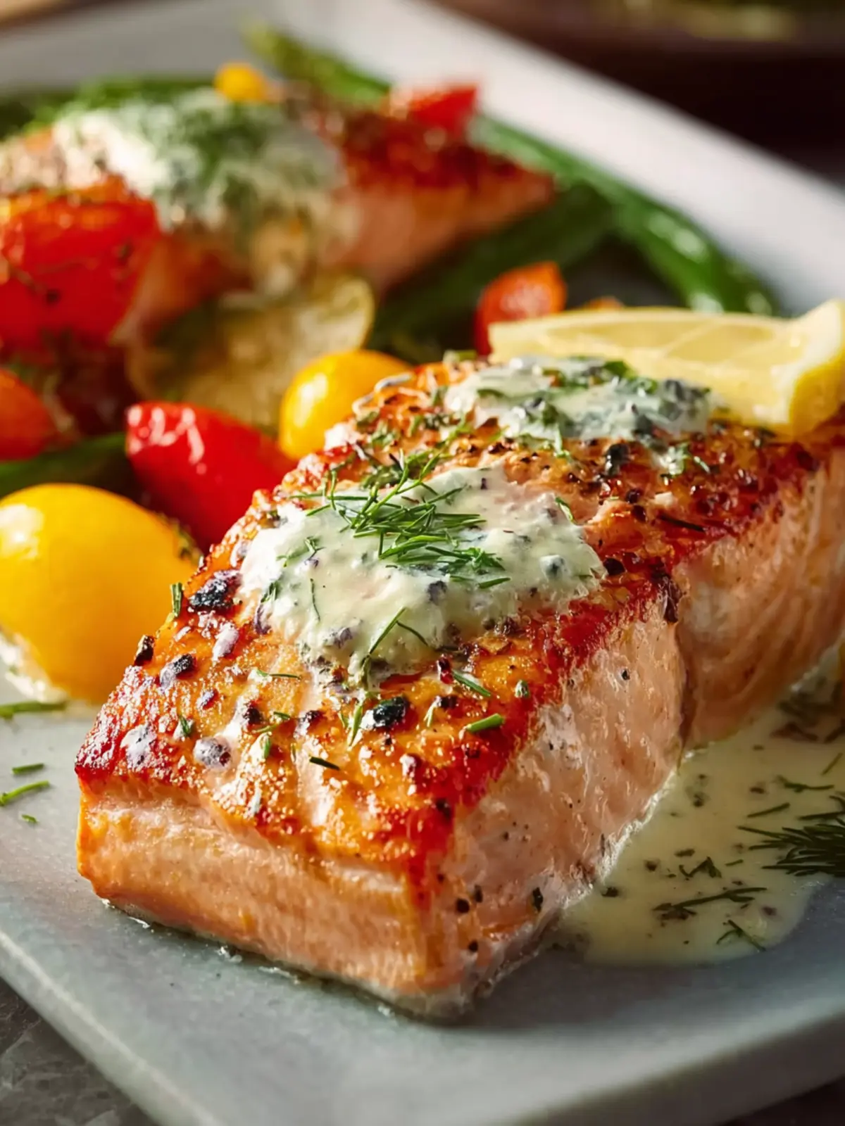 Baked Boursin Salmon First Image