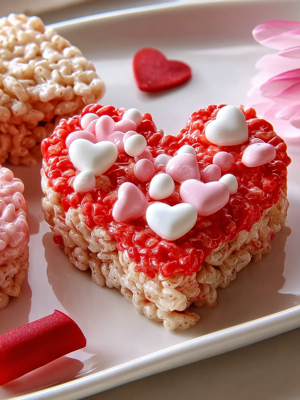 Sweet Heart Shaped Valentine’s Rice Krispies Recipe First Image