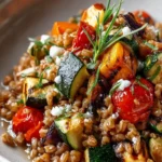 Flavorful Farro With Roasted Vegetables Recipe Delight First Image