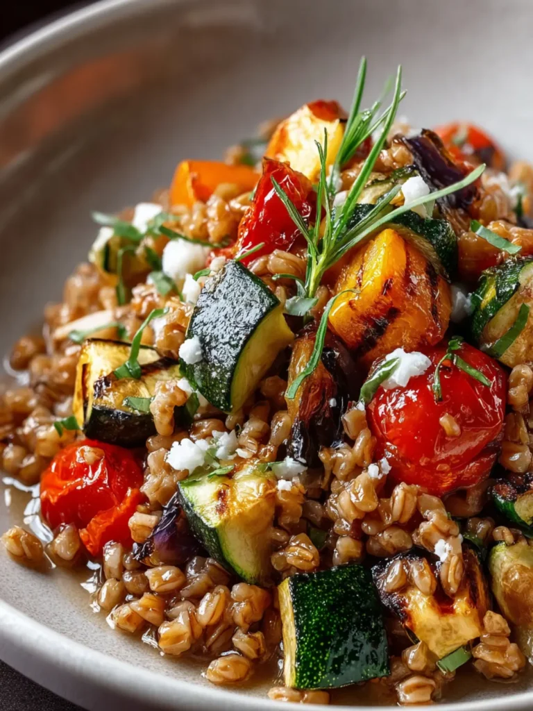 Flavorful Farro With Roasted Vegetables Recipe Delight First Image