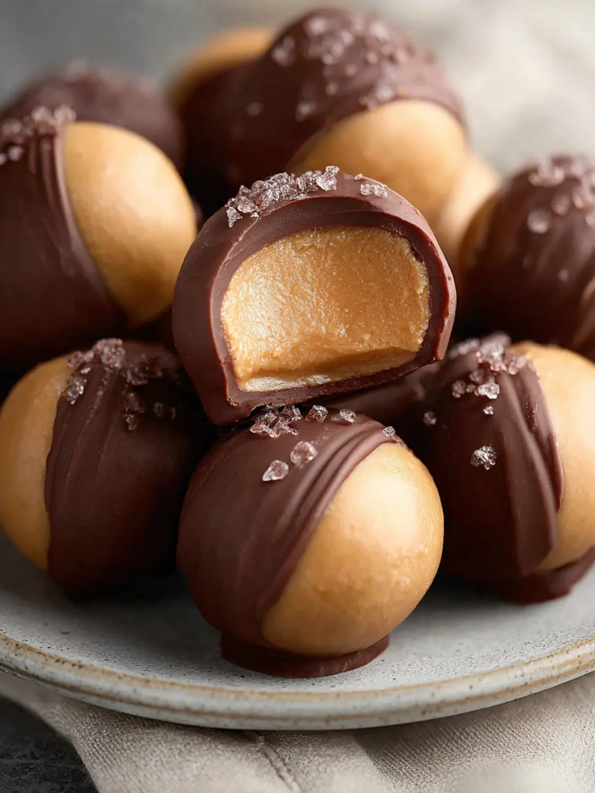 Healthy Peanut Butter Buckeyes Recipe First Image