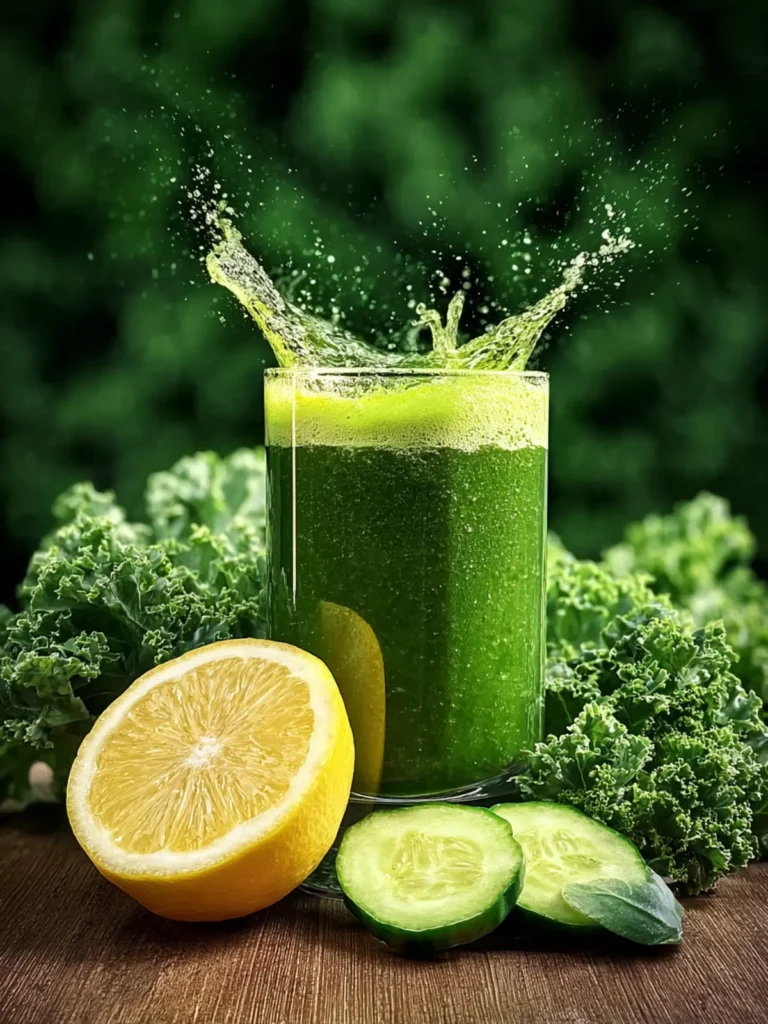Energizing Green Juice with Kale and Lemon Recipe First Image