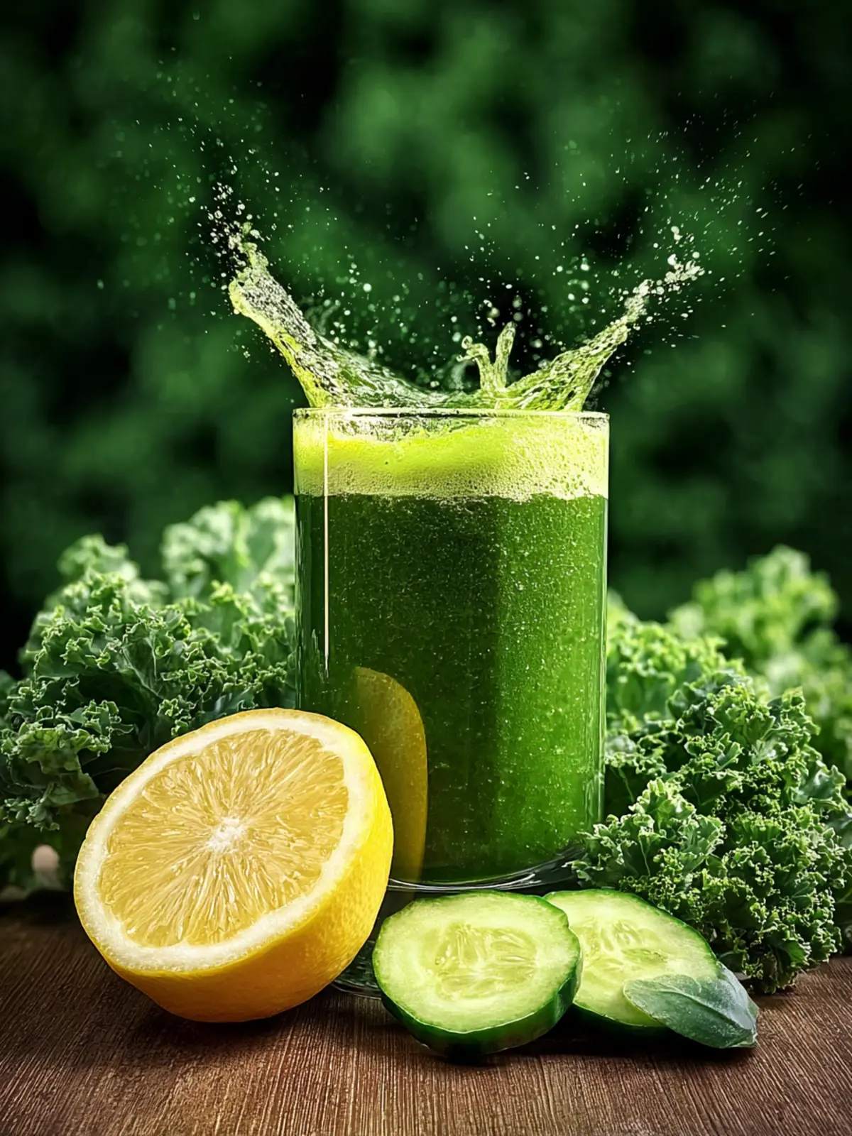 Energizing Green Juice with Kale and Lemon Recipe First Image