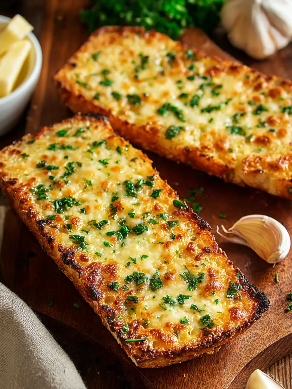 Irresistible Cheesy Garlic Bread Recipe You Must Try First Image