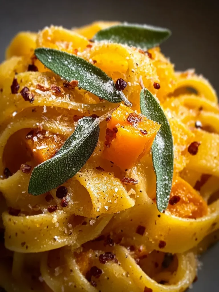 Brown Butter Sage Butternut Squash Pasta First Image