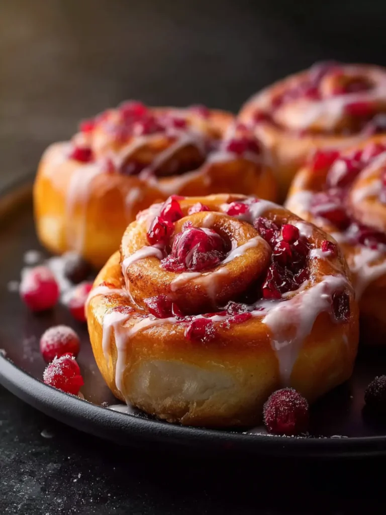 Cranberry Orange Sweet Rolls First Image