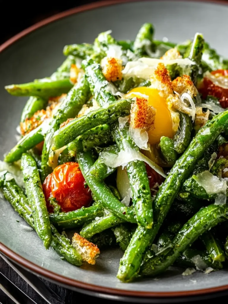 Irresistible Avocado Caesar Green Beans Recipe Delight First Image