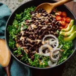 Black Bean Nourish Bowl with Creamy Ginger Sriracha Dressing First Image