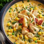 Creamy Chicken and Corn Chowder – Cozy Comfort Food Recipe First Image