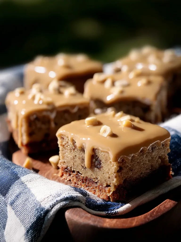 Irresistible Banana Bread Bars with Salted-Toffee Icing First Image