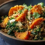 Cozy Winter Spirulina Roasted Pumpkin Quinoa Recipe First Image