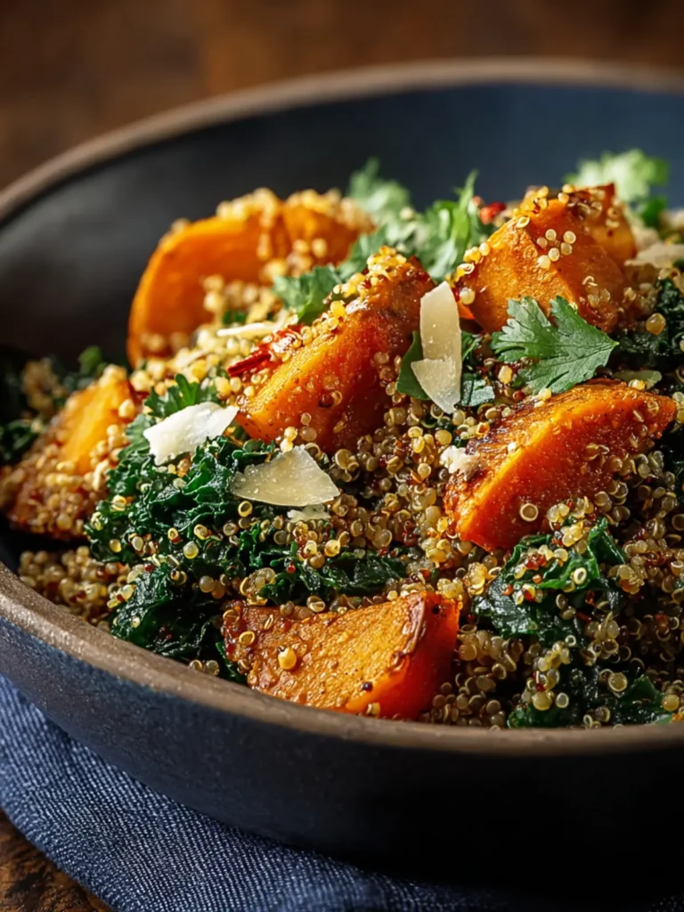 Cozy Winter Spirulina Roasted Pumpkin Quinoa Recipe First Image