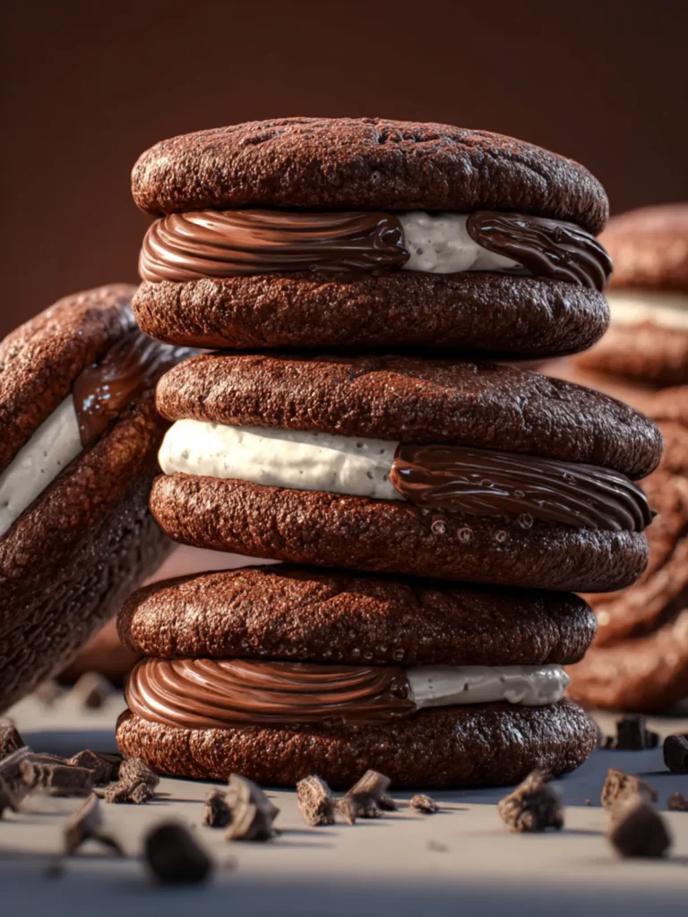 Chocolate Cookie Sandwiches First Image