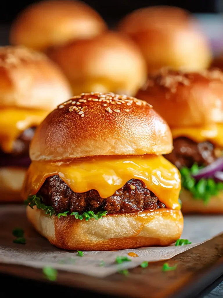 Irresistible Juicy Cheeseburger Sliders for Any Occasion First Image
