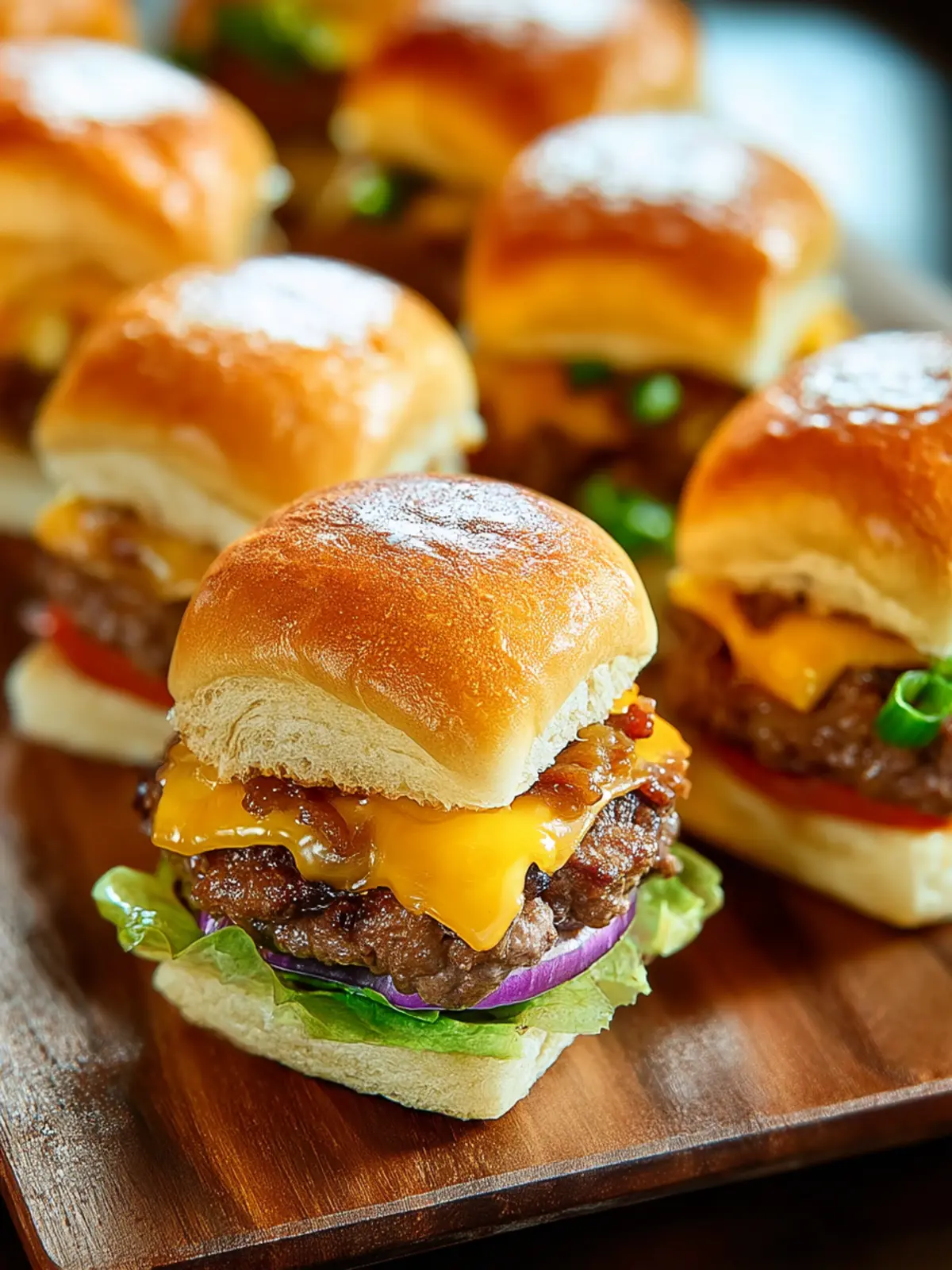 Savory Hawaiian Roll Cheeseburger Sliders Recipe Delight First Image