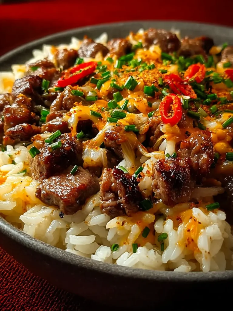 Best Garlic Butter Beef Rice First Image
