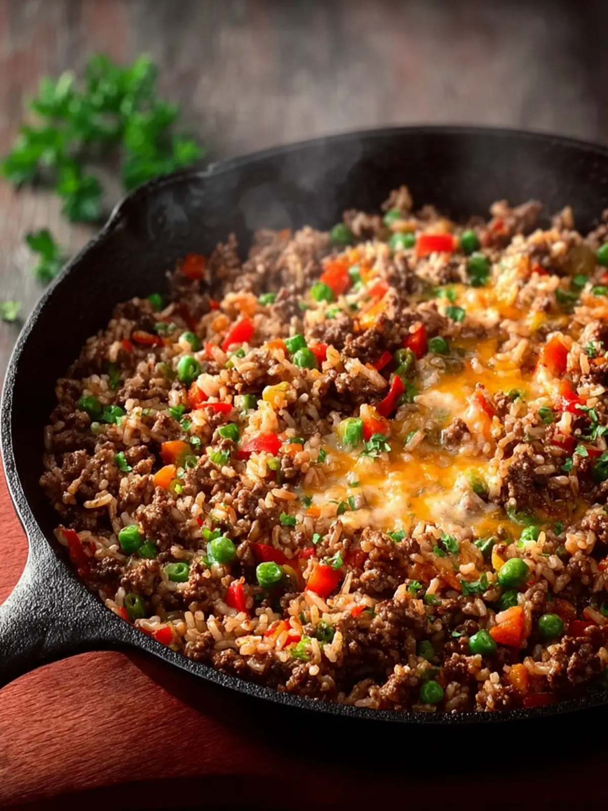 Perfect Ground Beef and Rice Skillet First Image