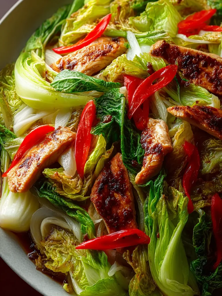 Chinese Chicken Cabbage Stir-Fry First Image