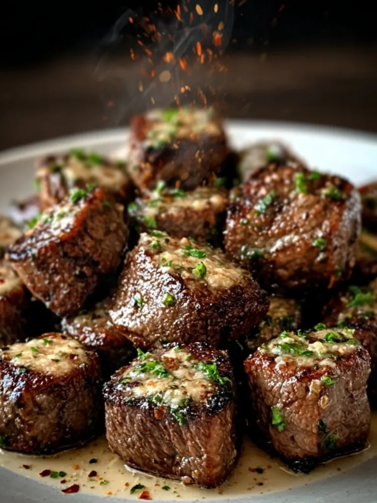 Irresistible Garlic Butter Steak Bites with Parmesan Recipe First Image