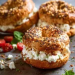 Protein Bagels with Cottage Cheese First Image