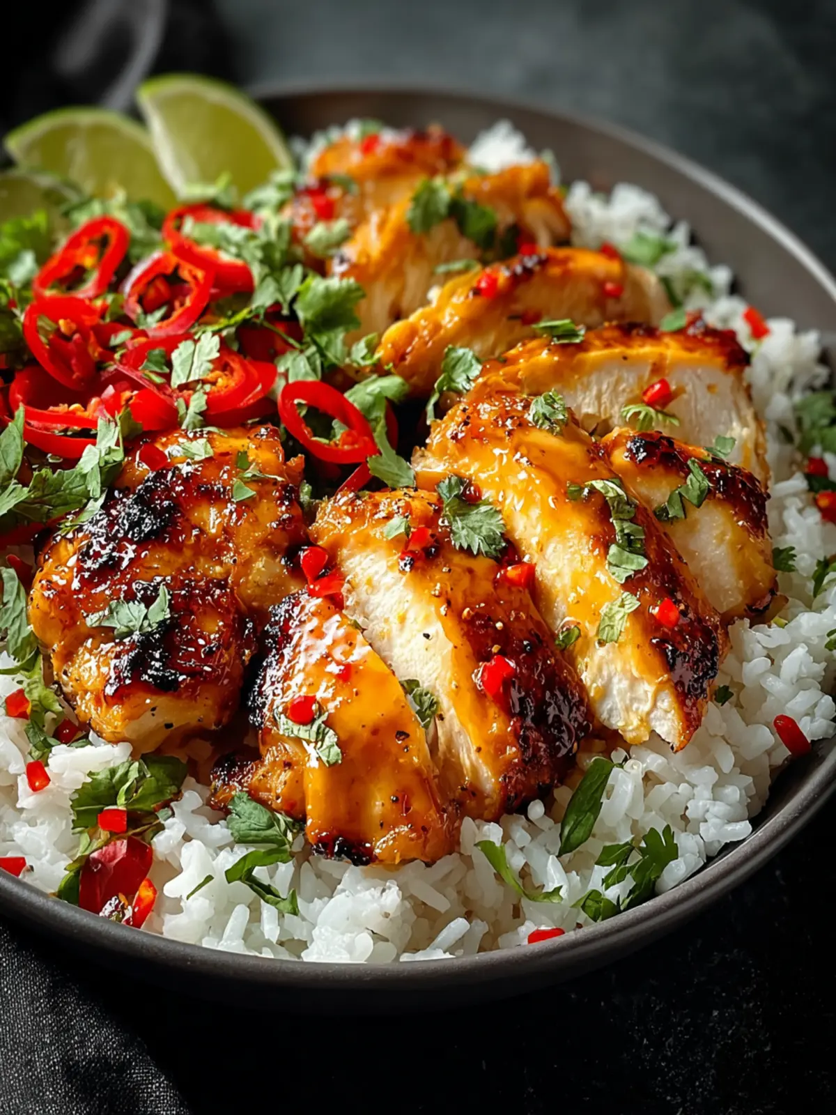 Spicy Maple Chicken: Irresistibly Sweet & Savory Coconut Rice