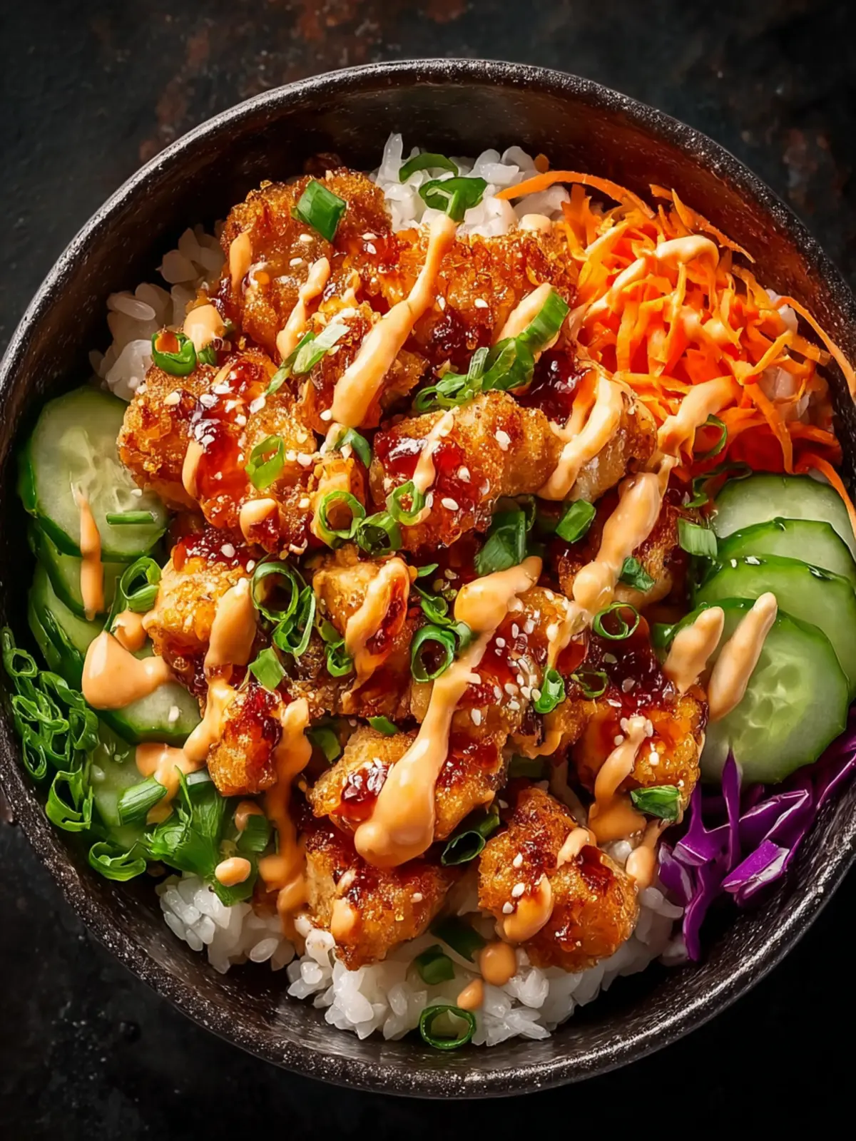Zesty Bang Bang Chicken Bowl: Crispy & Easy Weeknight Bliss First Image