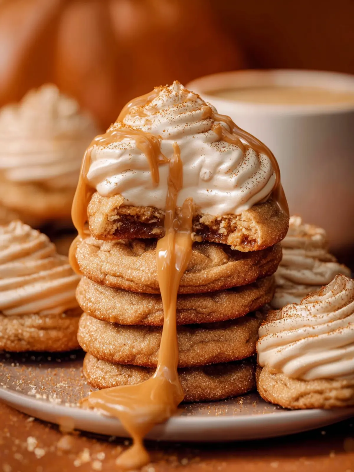 Pumpkin Spice Latte Cookies First Image