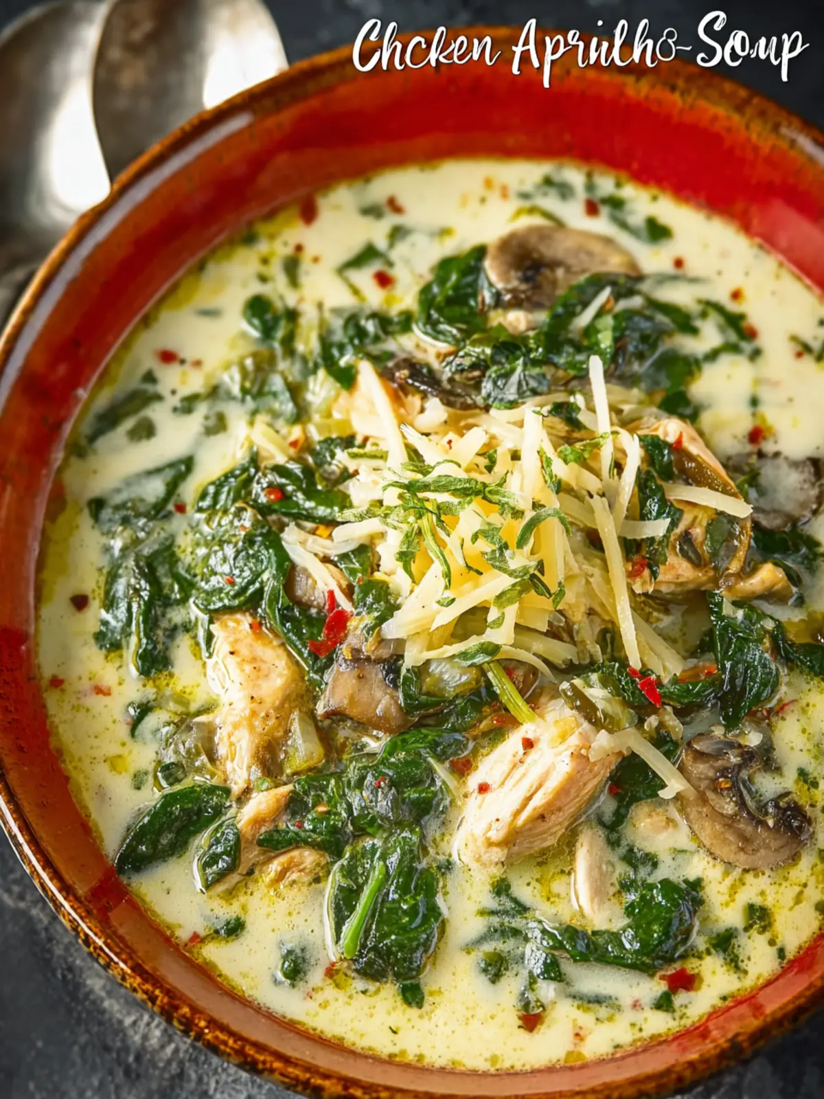 Keto Chicken Spinach & Artichoke Soup First Image