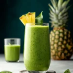 Refreshing Pineapple Spinach Smoothie Recipe for Energy First Image