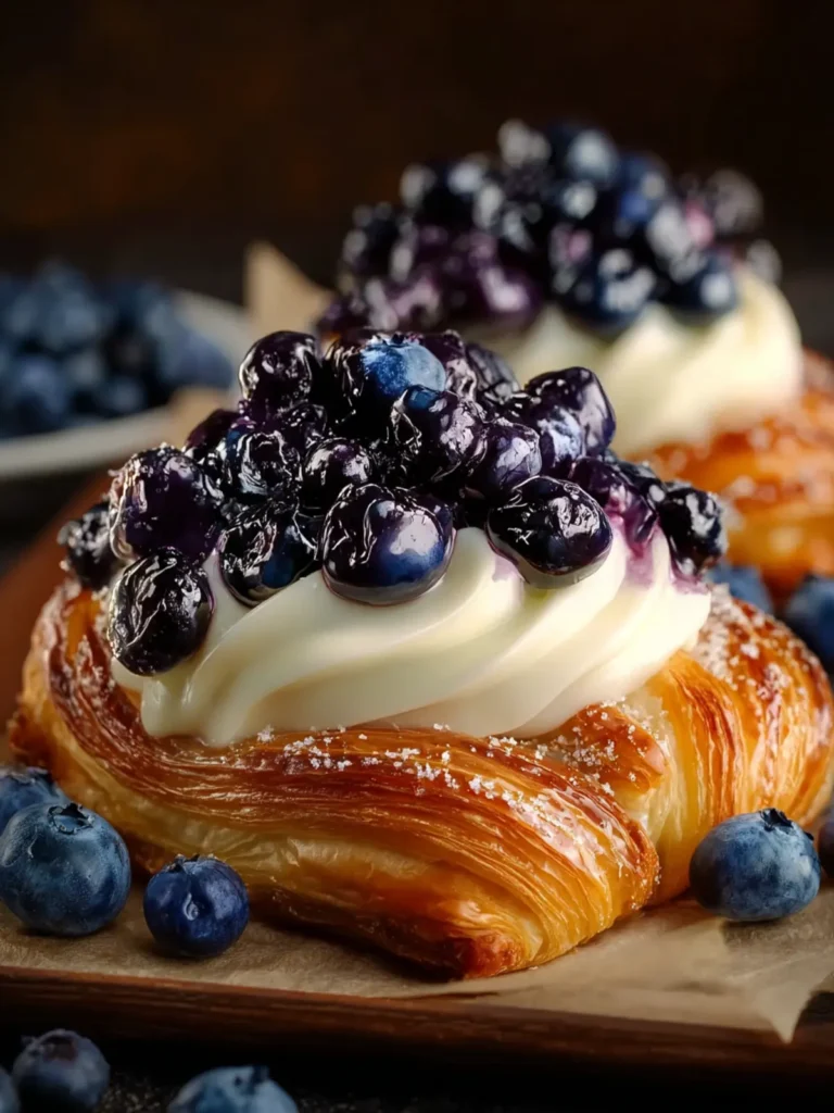 Decadent Blueberry Cream Cheese Danish First Image