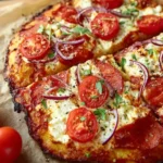 Viral Cottage Cheese Flatbread Pizza First Image