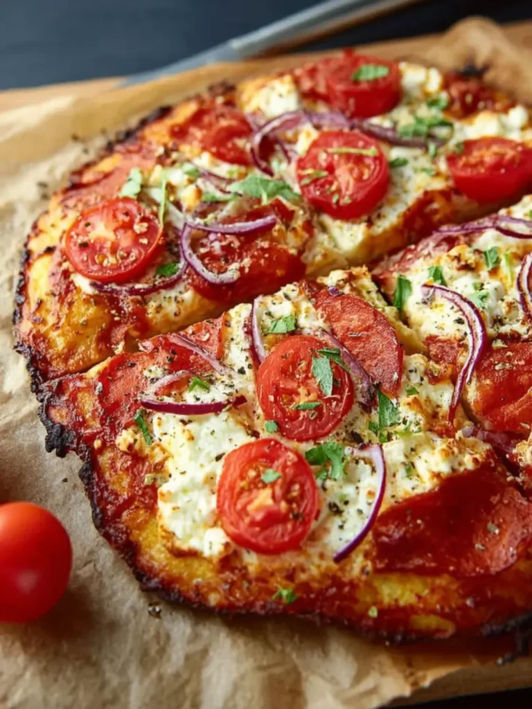 Viral Cottage Cheese Flatbread Pizza First Image