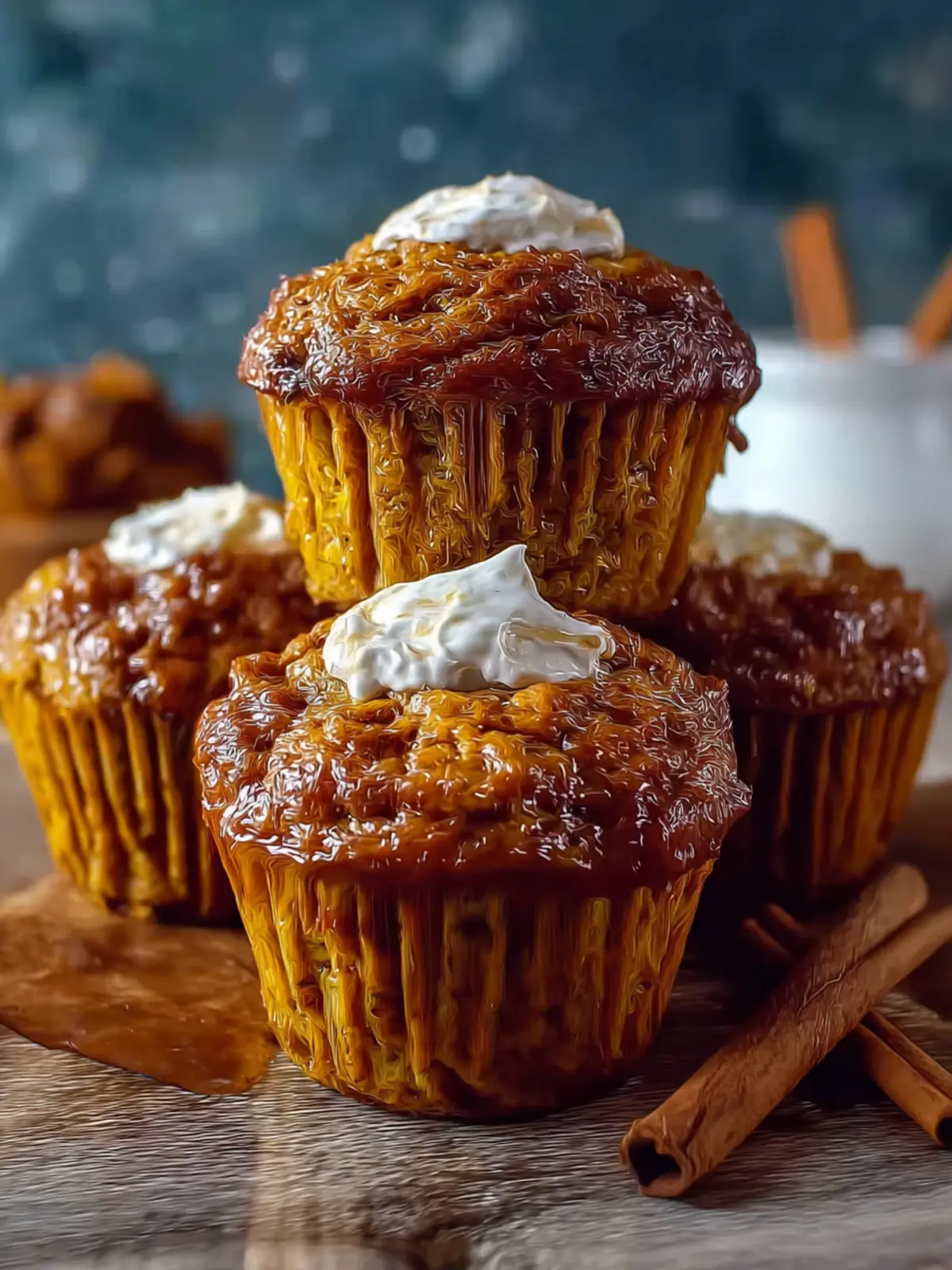 High Protein Greek Yogurt Pumpkin Muffins Recipe First Image
