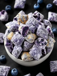 Unique Blueberry Lemon Cheesecake Puppy Chow Treat First Image