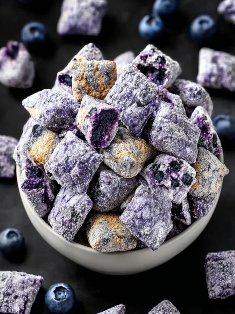 Unique Blueberry Lemon Cheesecake Puppy Chow Treat First Image