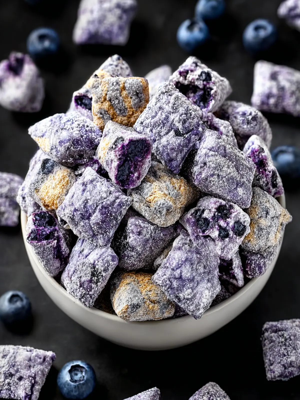 Unique Blueberry Lemon Cheesecake Treat: Indulgent Puppy Chow