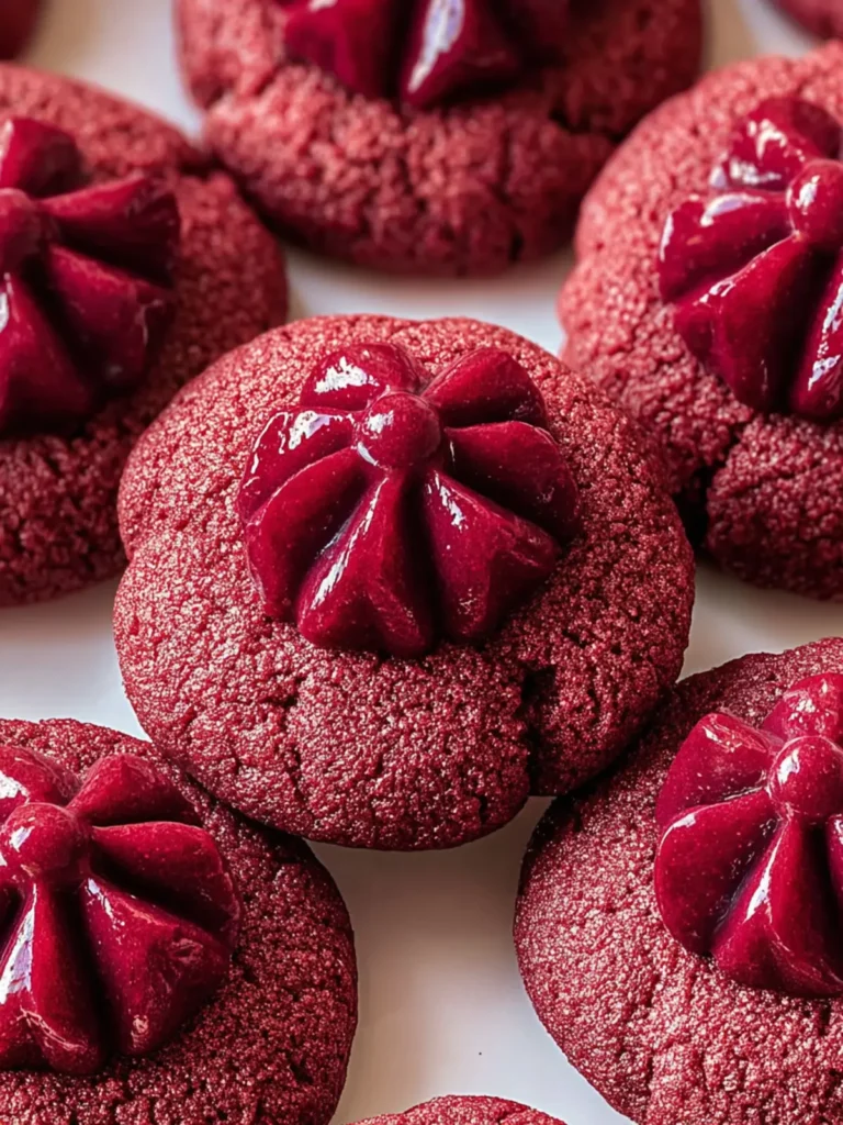 Irresistible Red Velvet Blossom Cookies Recipe to Delight First Image
