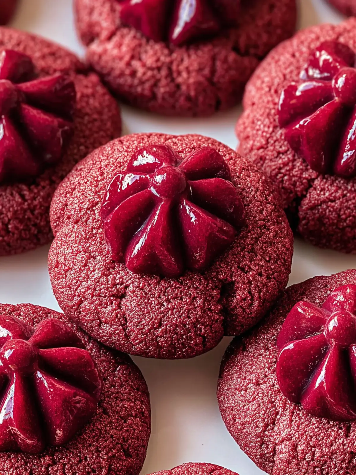 Irresistible Red Velvet Blossom Cookies Recipe to Delight First Image