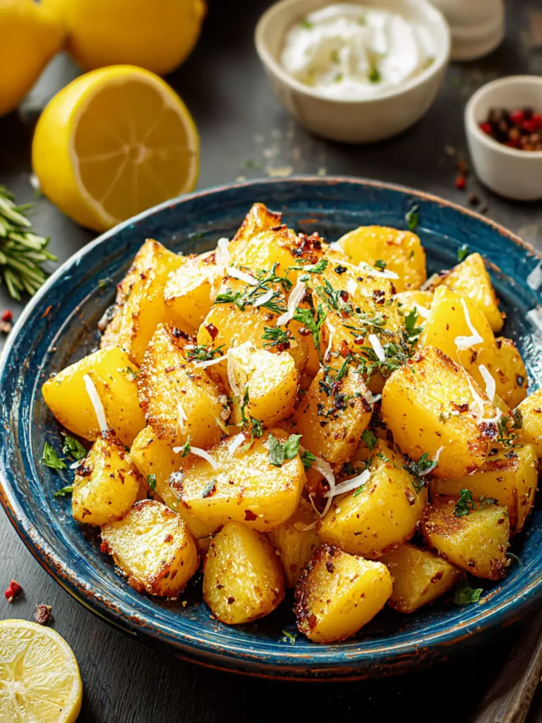 Zesty Greek Lemon Potatoes: A Flavorful Side Dish Recipe First Image