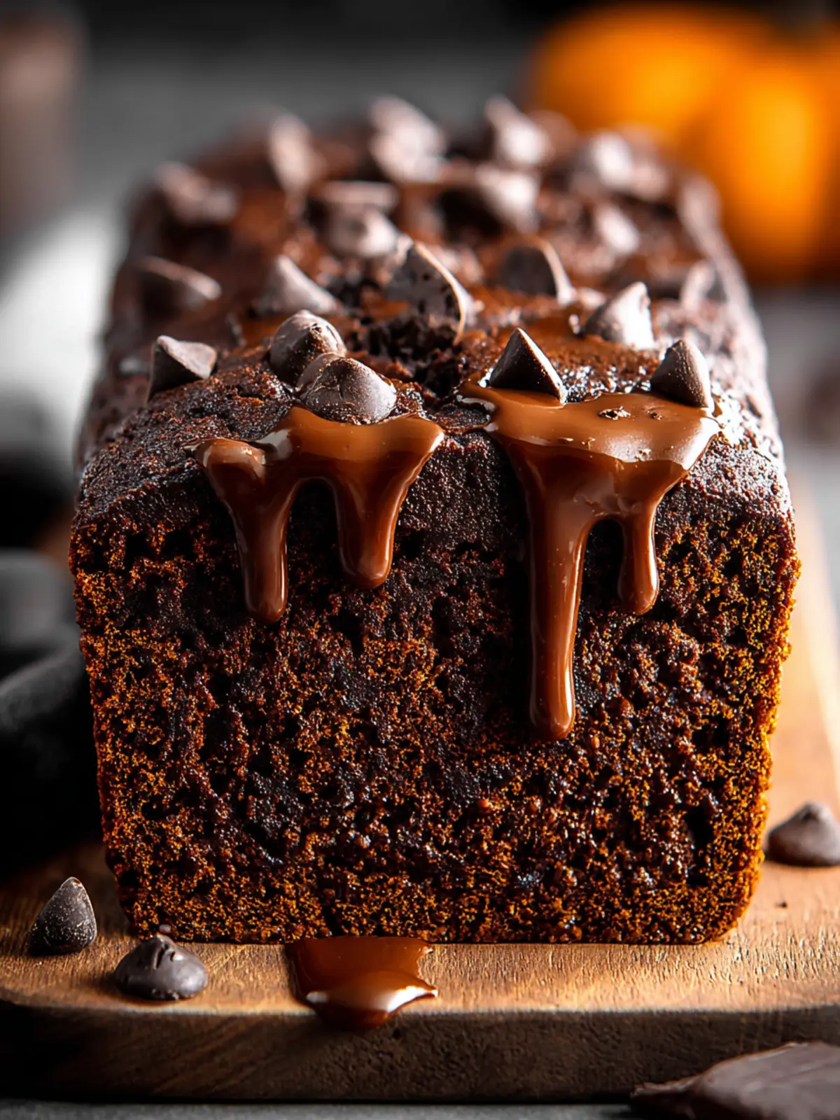 Irresistible Double Chocolate Pumpkin Bread Recipe First Image