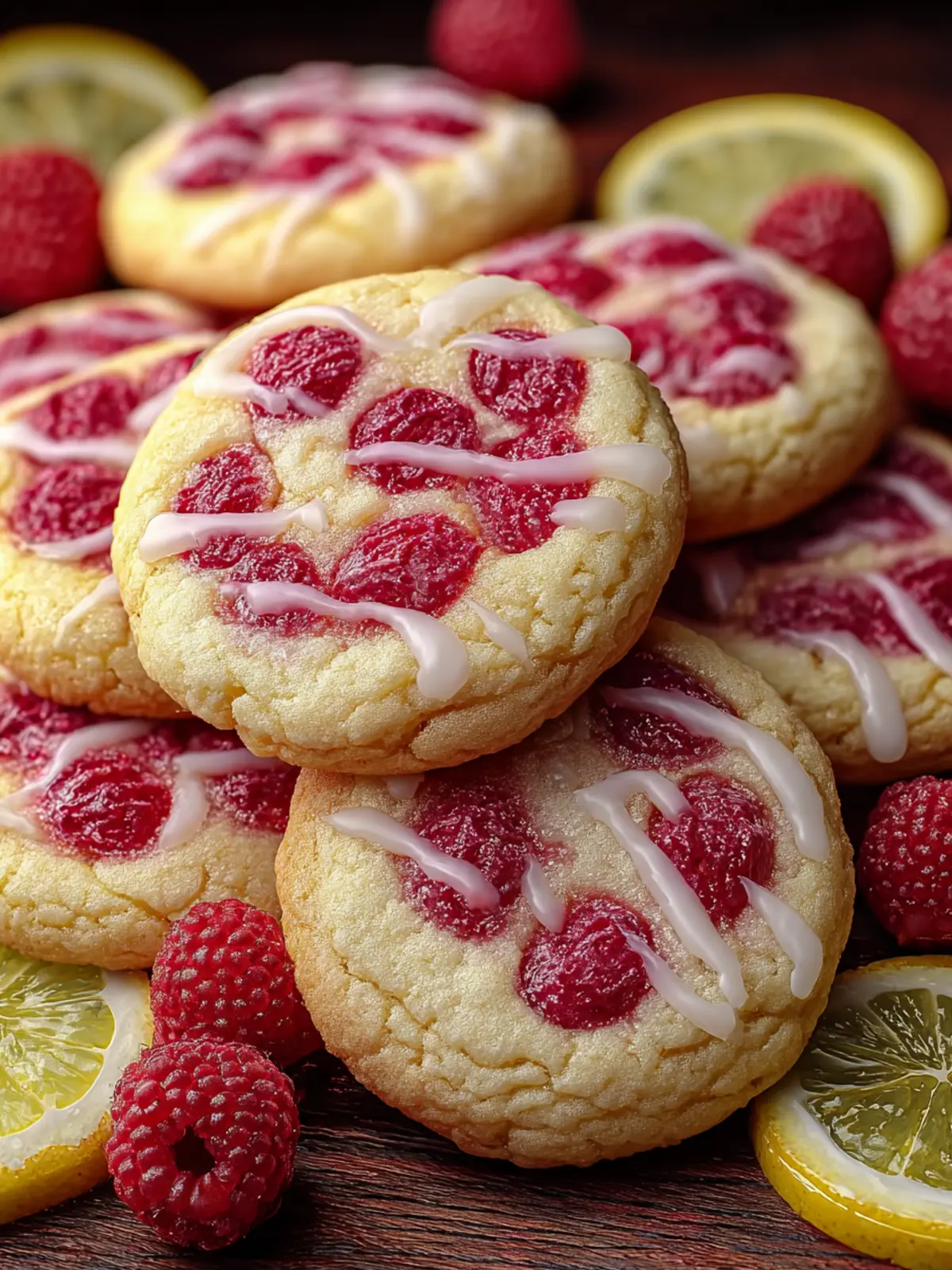 Irresistible Raspberry Lemon Cookies – A Sweet Delight First Image
