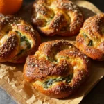 Spinach Artichoke Stuffed Sourdough Soft Pretzels First Image