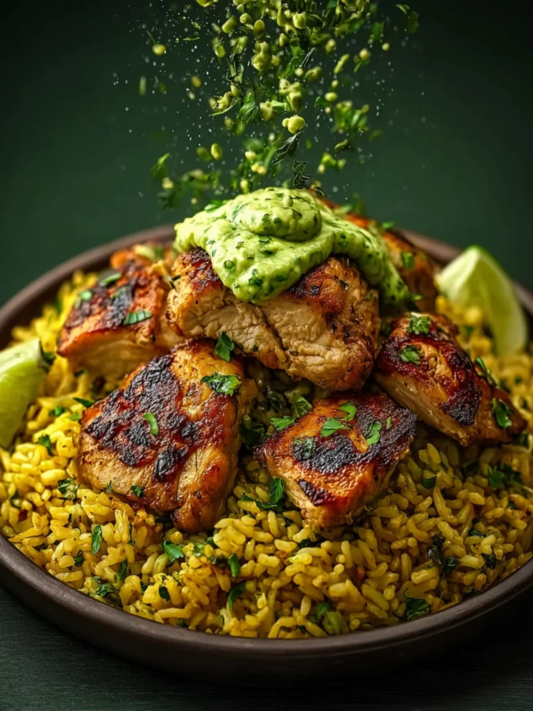 Ultimate Peruvian Chicken And Rice With Green Sauce First Image