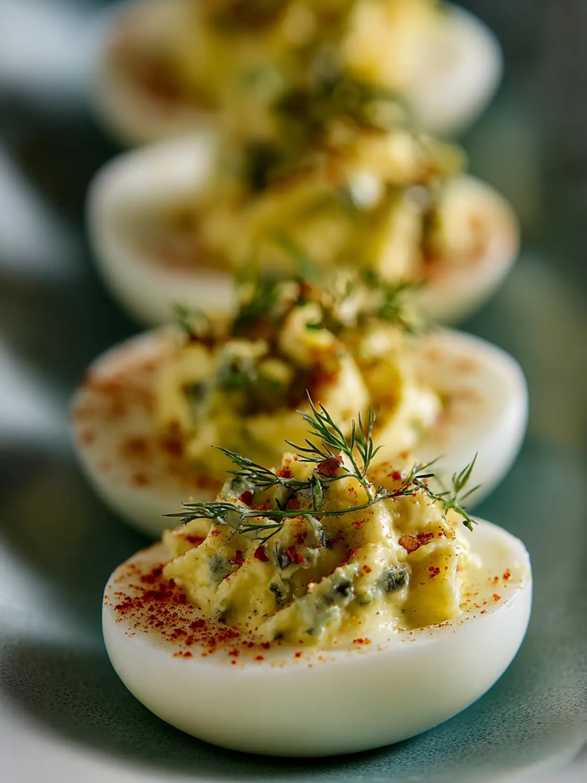 Easy Dill Pickled Deviled Eggs First Image