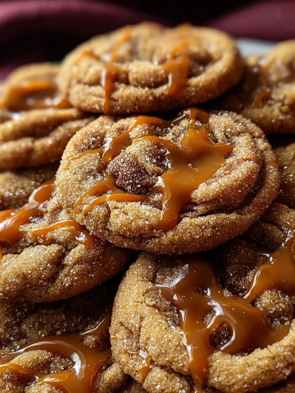 Brown Sugar Cinnamon Caramel Cookies First Image