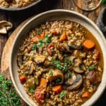 Comforting French Lentil Rice Mushroom Stew Recipe First Image